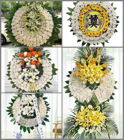 山西晋城泽州县周村镇上掌村花圈速递